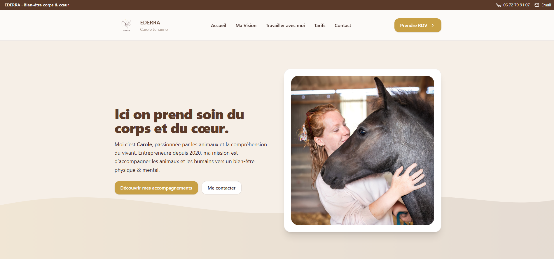 Capture d'écran du projet EDERRA — Carole Jehanno